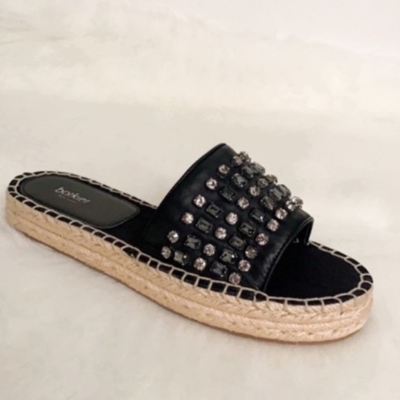 Botkier Espadrille Leather Sandal Slides - Picture 2 of 15
